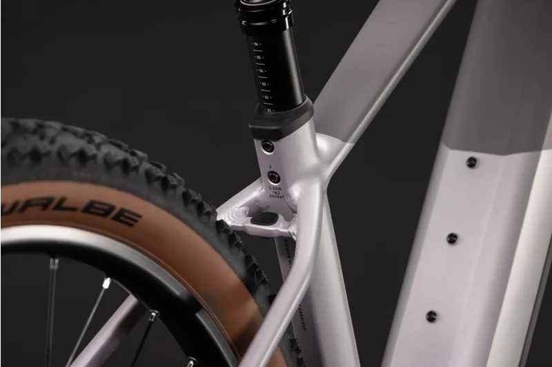 Cube Reaction Hybrid Pro 800Wh Electric Mountain Bike in Lilacbreeze and Prizm-2