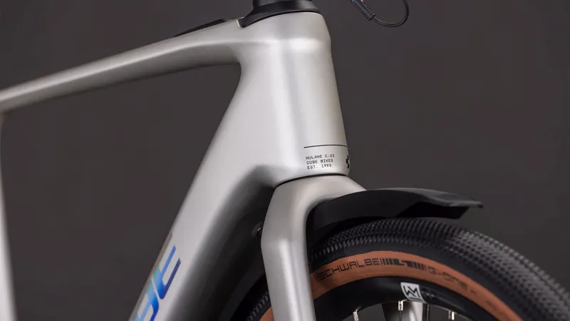 Cube Nulane Hybrid C:62 Race FE 400Wh Electric Hybrid Bike in Sleekgrey and Prism-2