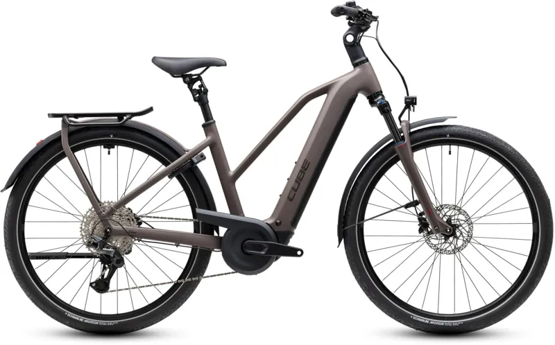 Cube Kathmandu Hybrid ONE T 800Wh Electric Hybrid Bike in Cedar and Chrome