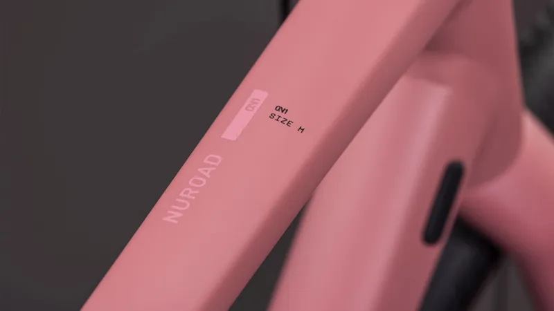 Cube Nuroad One Gravel Bike in Ruby and Puce-3