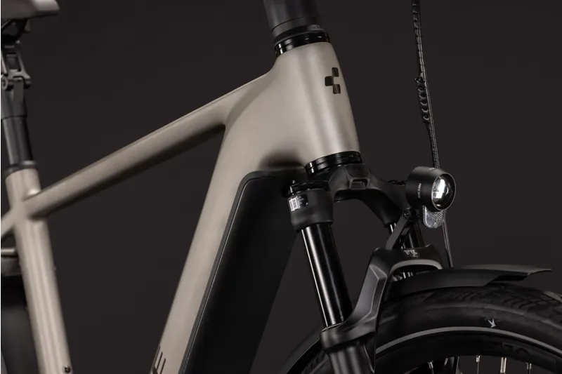 Cube Kathmandu Hybrid SLX 800Wh Electric Hybrid Bike in Flashstone and Chrome-3