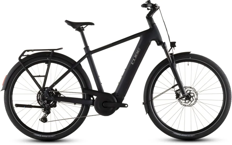 Cube Touring Hybrid ONE 600Wh Electric Hybrid Bike in Coal and Chrom
