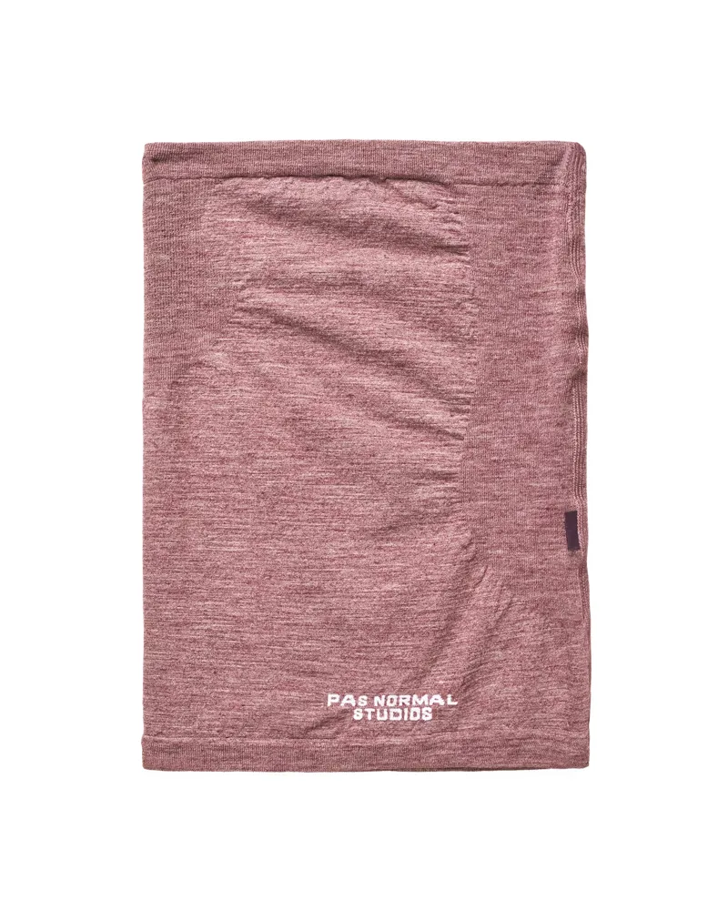 Pas Normal Studios Logo Merino Knit Necktube in Maroon