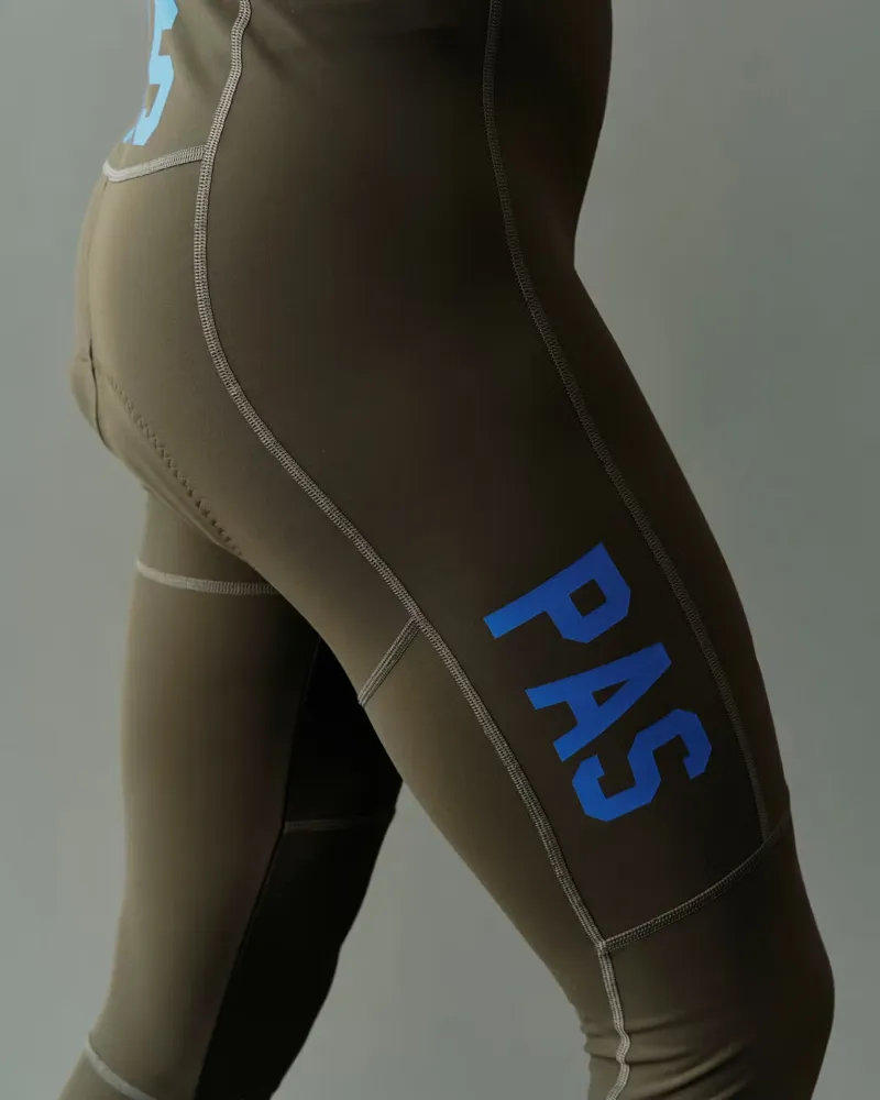 Pas Normal Studios Mechanism Deep Winter Long Bibs in Dark Olive-3