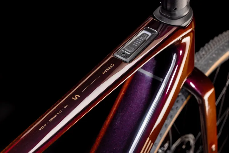 Cube Nuroad Hybrid C:62 SLT 400Wh Electric Gravel Bike in Solareclipse and Bronze-3