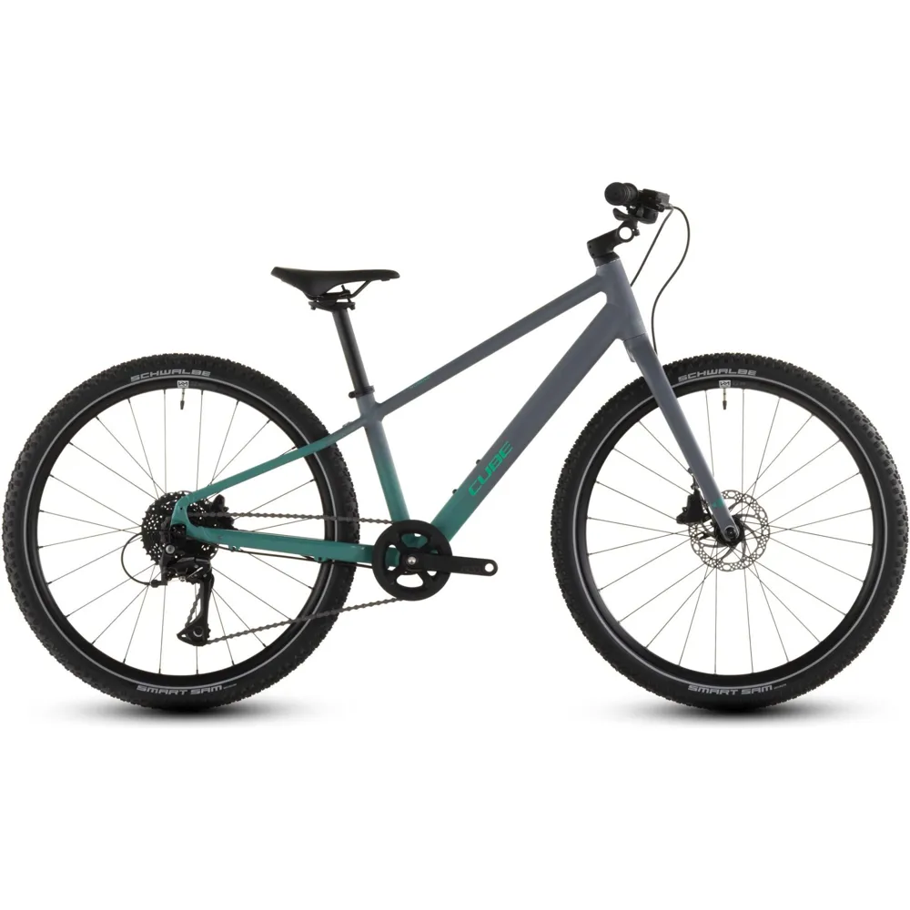 Team Cycles Cube Numove 240 Disc Kids Bike in Lavagrey and Green | Interest FREE Finance & Online Refund Policy.