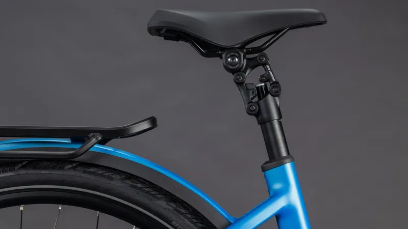 Cube Kathmandu Hybrid Comfort Pro EE 800Wh Electric Hybrid Bike in Azure and Black-2