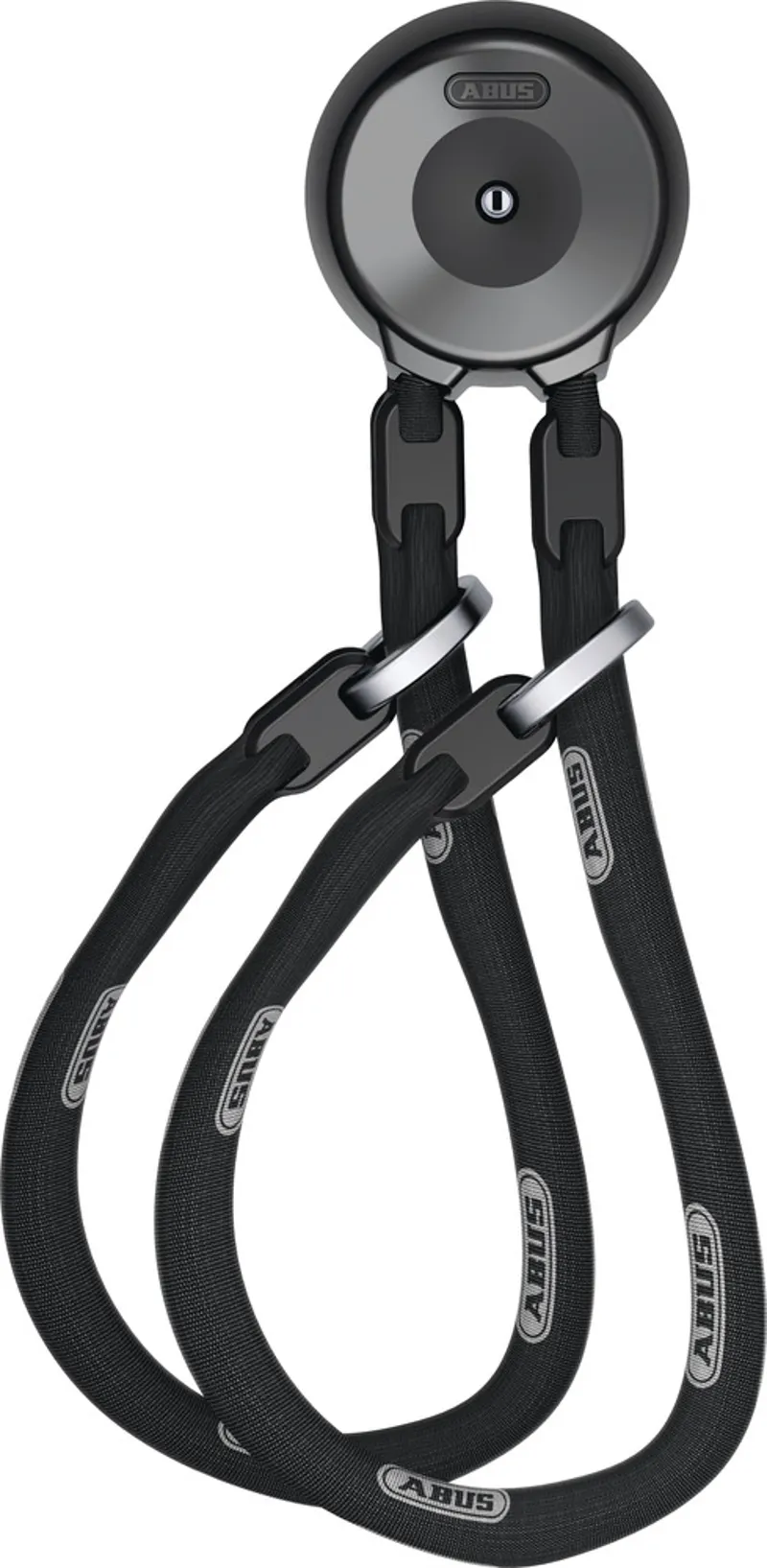 Abus WCH90 XPlus Wall Anchor and ACH 9KS/110 Twin Chain Lock in Black