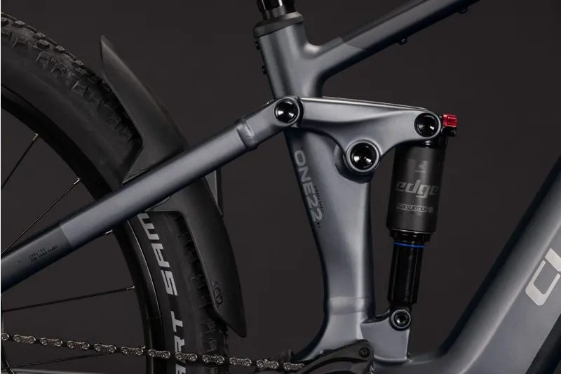Cube Stereo Hybrid ONE22 Pro 800Wh Electric Full Suspension Mountain Bike in Slabgrey and Chrome-4