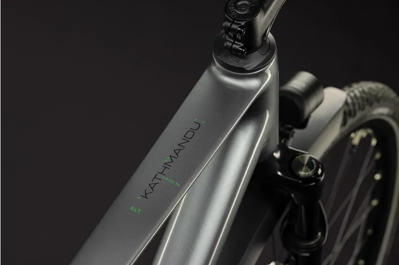 Cube Kathmandu SLT Hybrid Bike in Flashgrey and Chrome-5