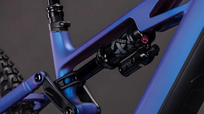 Cube Stereo Hybrid ONE77 HPC SLX 800Wh Electric Full Suspension Mountain Bike in Blueiris and Black-1