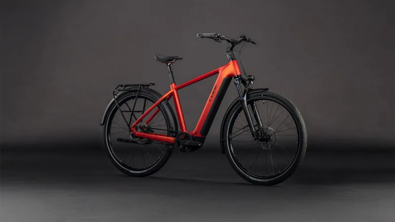 Cube Touring Hybrid Comfort SLX 800Wh Electric Hybrid Bike in Chilli and Chrome-6