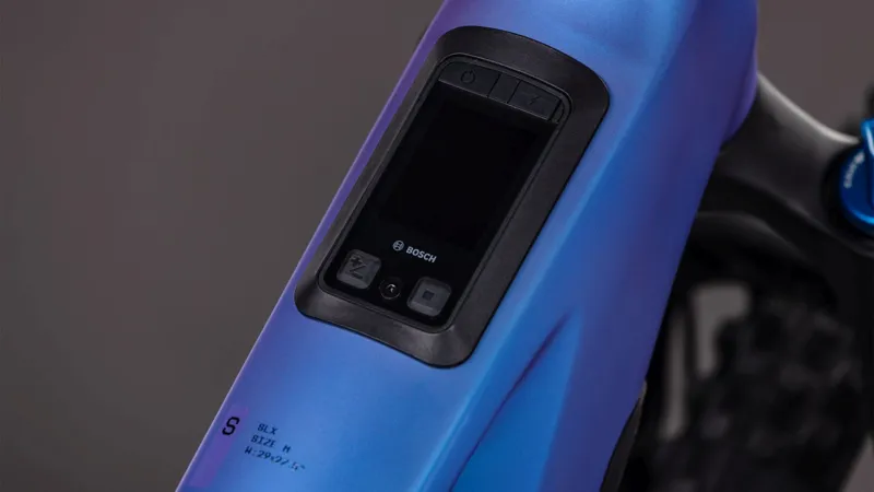 Cube Stereo Hybrid ONE77 HPC SLX 800Wh Electric Full Suspension Mountain Bike in Blueiris and Black-2