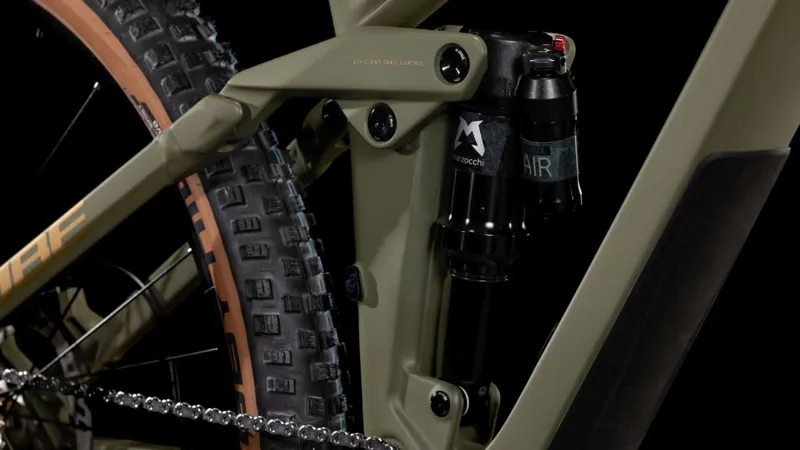 Cube Stereo ONE44 HPC Rookie Full Suspension Mountain Bike in Dustyolive and Gold-1