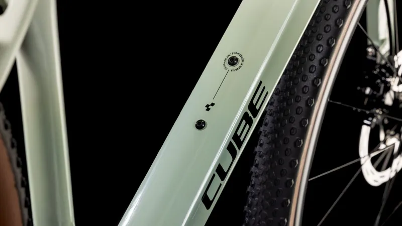 Cube Nuroad C:62 EX Gravel Bike in Desertstone and Green-1