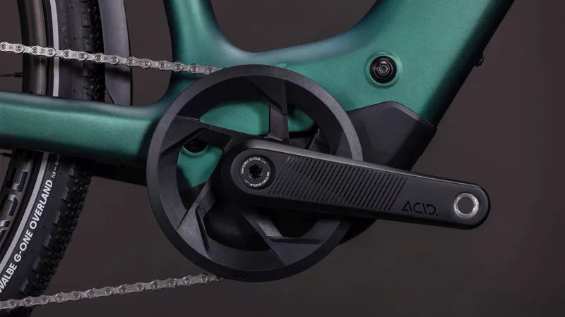 Cube Kathmandu Hybrid C:62 SLT EE 400Wh Electric Hybrid Bike in Seafoam and Chrome-3