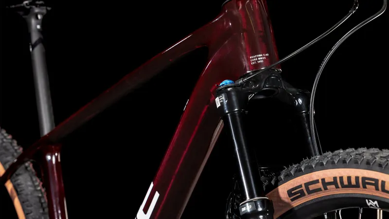 Cube Reaction C:62 SLX Mountain Bike in Liquidred and White-4