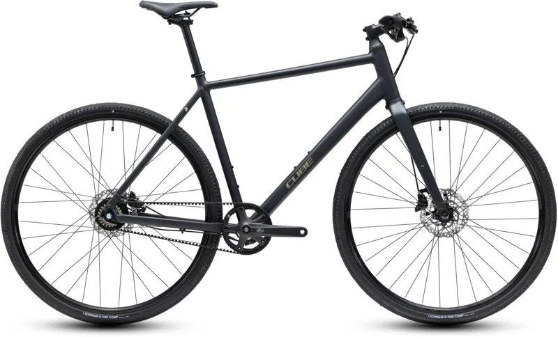 Cube Nulane Deluxe EXC Hybrid Bike in Grey and Chrome