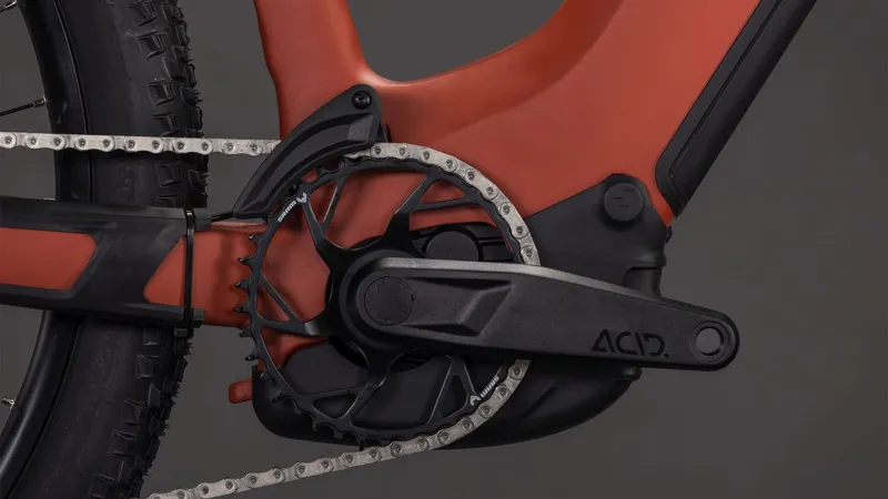 Cube Reaction Hybrid Race EE 800Wh Electric Mountain Bike in Amber and Black-5