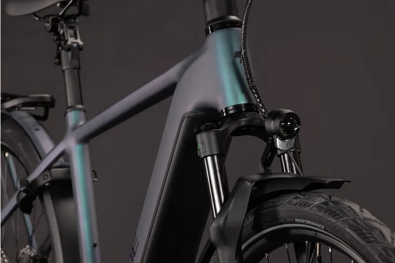 Cube Kathmandu Hybrid Pro 800Wh Electric Hybrid Bike in Smaragdgrey and Black-3