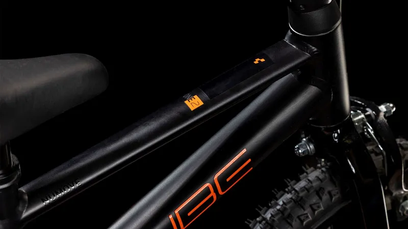 Cube Numove 120 RT 12 Inch Kids Bike in Black and Orange-2