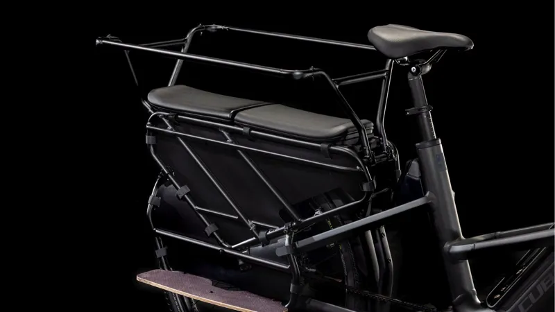 Cube Longtail Hybrid Family 725Wh Electric Cargo Bike in Grey and Reflex-3