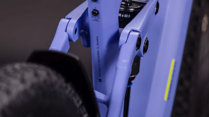 Cube Stereo Hybrid ONE22 Pro 800Wh Electric Full Suspension Mountain Bike in Lucidlilac and Lime-2