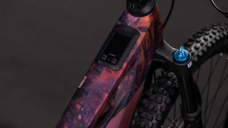 Cube Stereo Hybrid ONE44 HPC SLX 800Wh Electric Full Suspension Mountain Bike in Shiftblush and Art-5