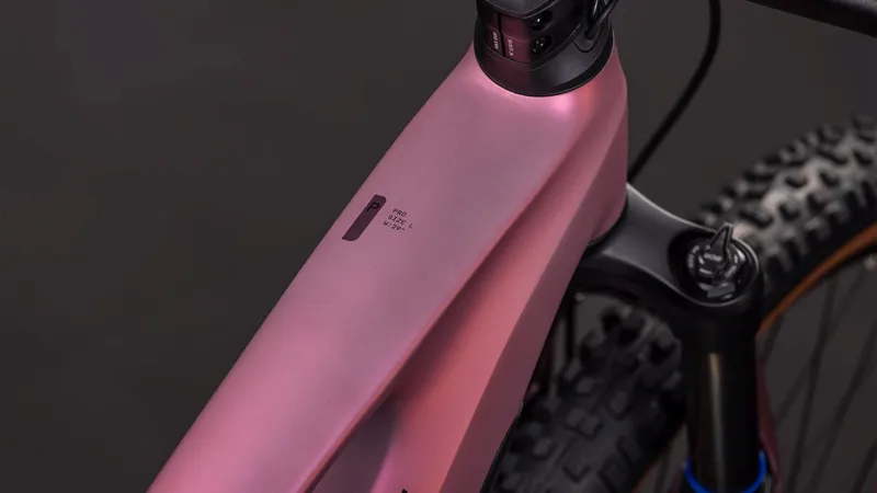 Cube Stereo Hybrid ONE44 PRO 800Wh Full Suspension Electric Mountain Bike in Shiftblush and Raisin-3