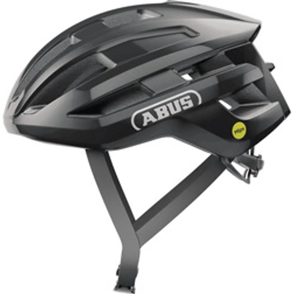 Team Cycles Abus PowerDome MIPS Cycling Helmet in Shiny Black | Interest FREE Finance & Online Refund Policy.