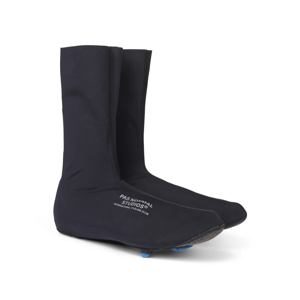 Team Cycles Pas Normal Studios Logo Light Overshoes in Black | Interest FREE Finance & Online Refund Policy.