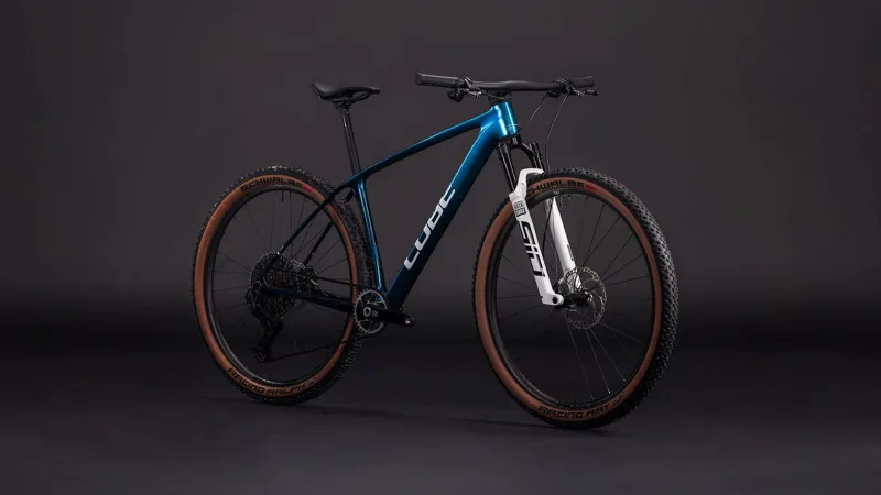 Cube Phenix C:68X Race Mountain Bike in Chromeblue and Blue-8