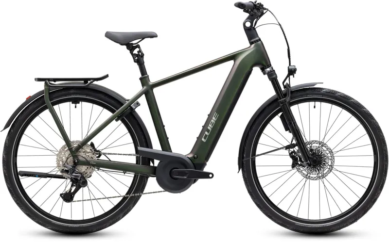 Cube Kathmandu Hybrid EXC 800Wh Electric Hybrid Bike in Stellar and Chrome