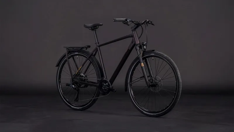 Cube Kathmandu SLX Hybrid Bike in Solareclipse and Gold-6