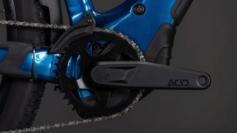 Cube Reaction Hybrid Performance FE 600Wh Electric Mountain Bike in Electricblue and Dazzle-4