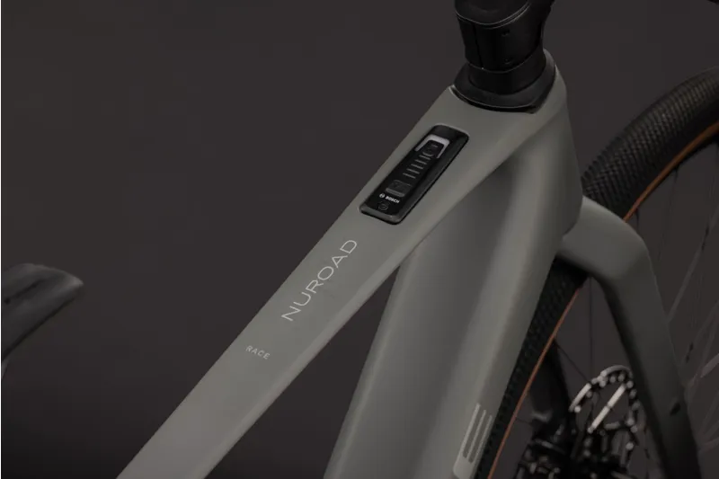 Cube Nuroad Hybrid C:62 Race 400Wh Electric Gravel Bike in Oldgrey and Grey-5