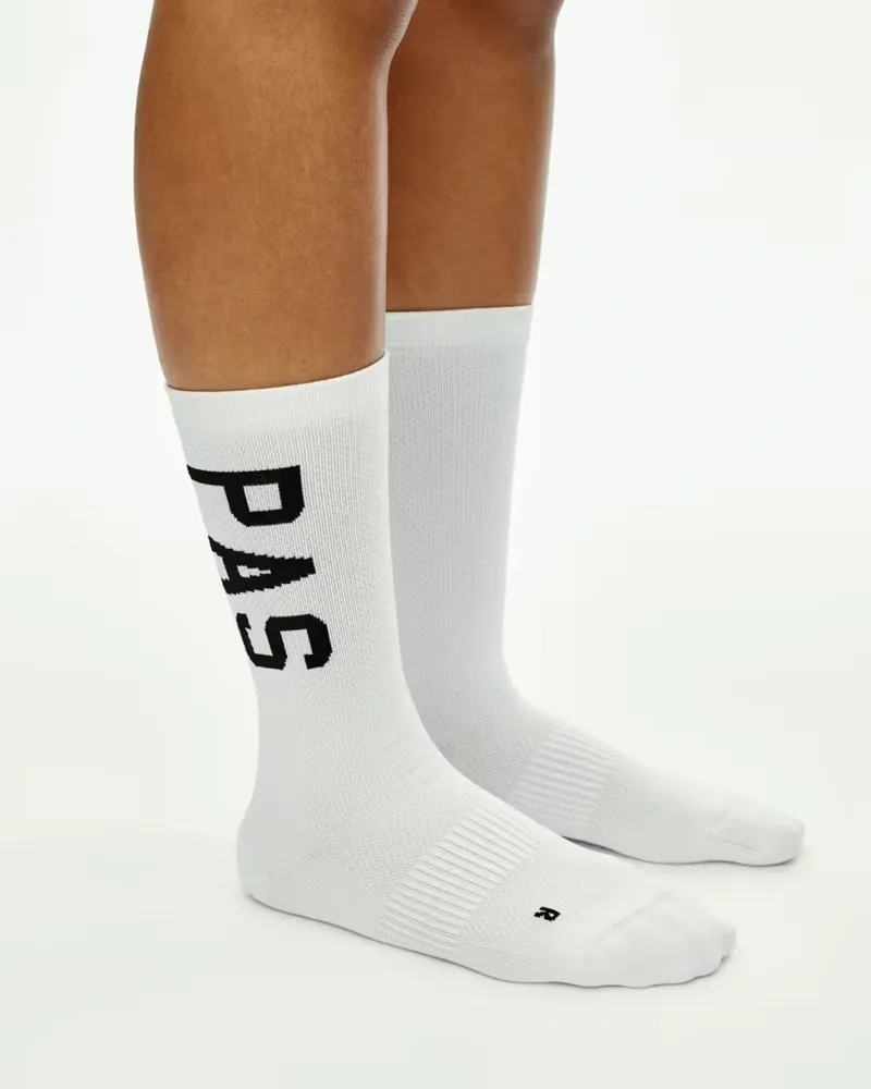 Pas Normal Studios Race Socks in White-1