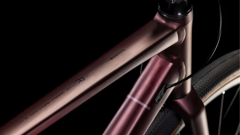 Cube Nuroad Race Gravel Bike in Rubyred and Gloss-5