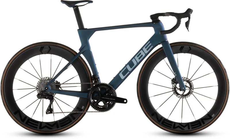 Cube Litening Aero C:68X SLT Road Bike in Atlantisgrid and Ice