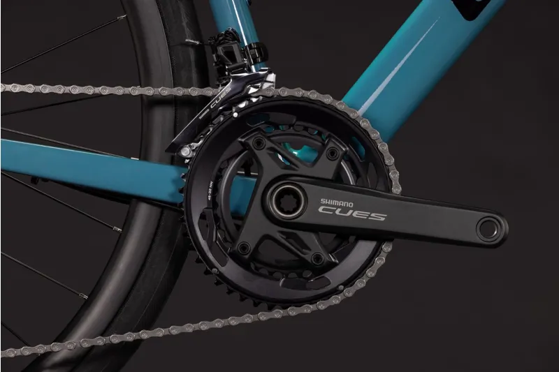 Cube Attain Pro Road Bike in Surfblue and Black-2