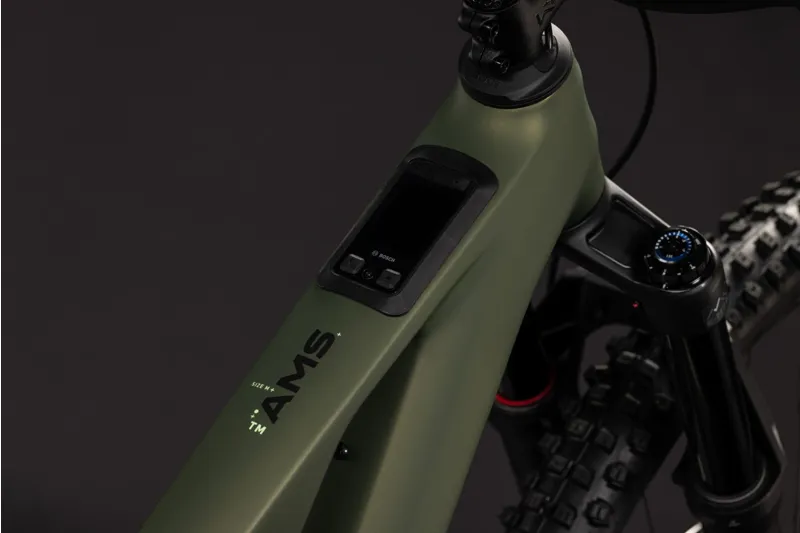 Cube AMS Hybrid 177 C:62 TM 600Wh Electric Full Suspension Mountain Bike in Reedgreen and Gills-3