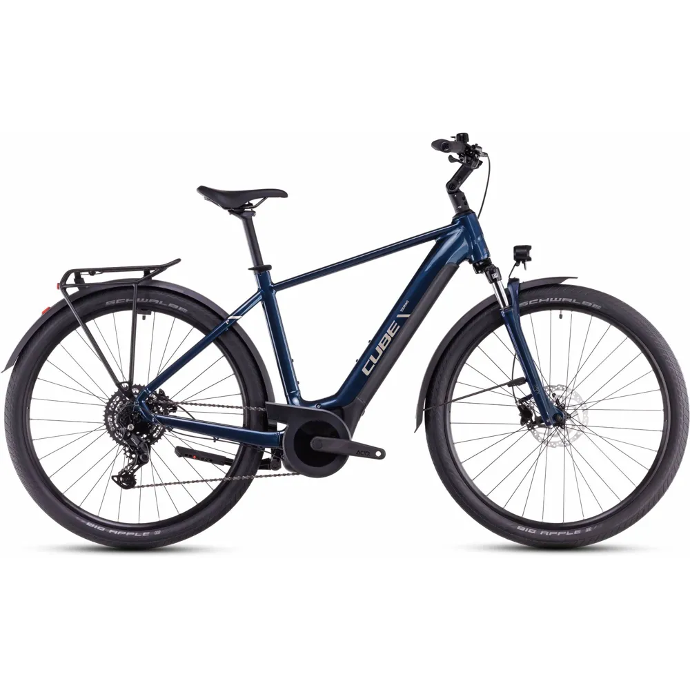 Team Cycles Cube Touring Hybrid One 500Wh Electric Hybrid Bike in Deepsea and Chrome | Interest FREE Finance & Online Refund Policy.