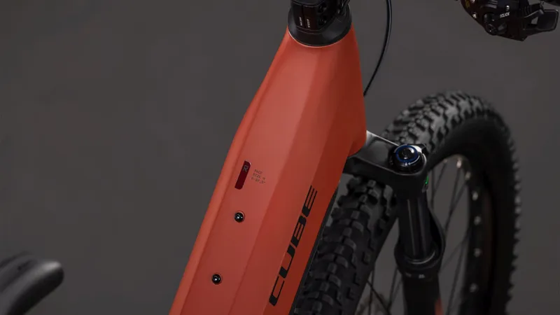 Cube Reaction Hybrid Race EE 800Wh Electric Mountain Bike in Amber and Black-2