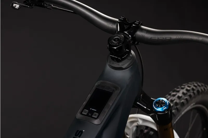 Cube AMS Hybrid 177 C:62 AT 600Wh Electric Full Suspension Mountain Bike in Carbon and White-1