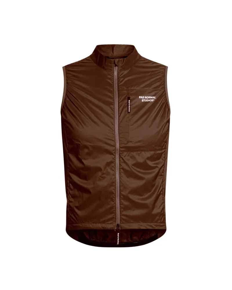 Pas Normal Studios Essential Insulated Gilet in Light Brown