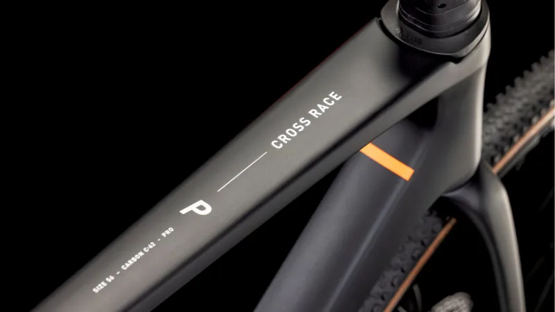 Cube Cross Race C:62 Pro Cyclocross Bike in Carbon and Orange-2