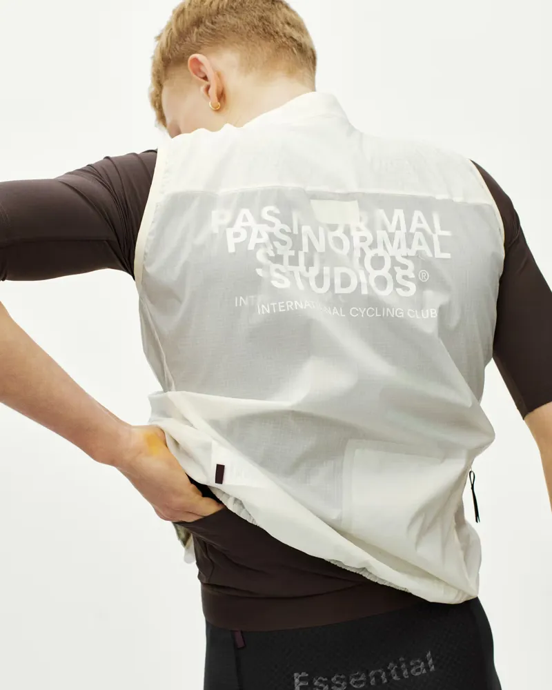 Pas Normal Studios Men's Essential Insulated Gilet in Off White-2