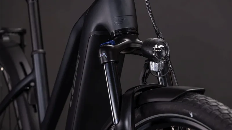 Cube Touring Hybrid One T 600Wh Electric Hybrid Bike in Coal and Chrome-1