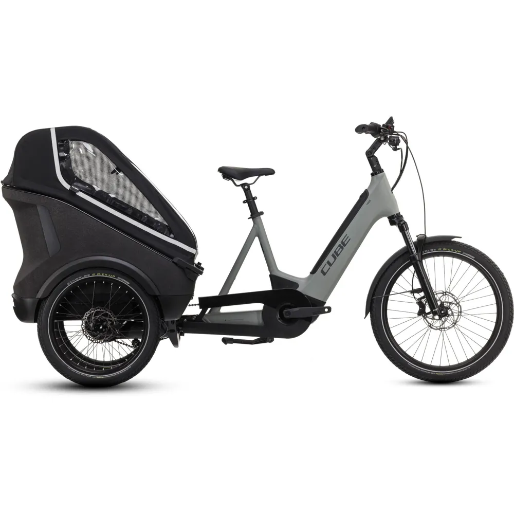 Team Cycles Cube Trike Family Hybrid 1500Wh Electric Cargo Bike in Swampgrey and Black | Interest FREE Finance & Online Refund Policy.