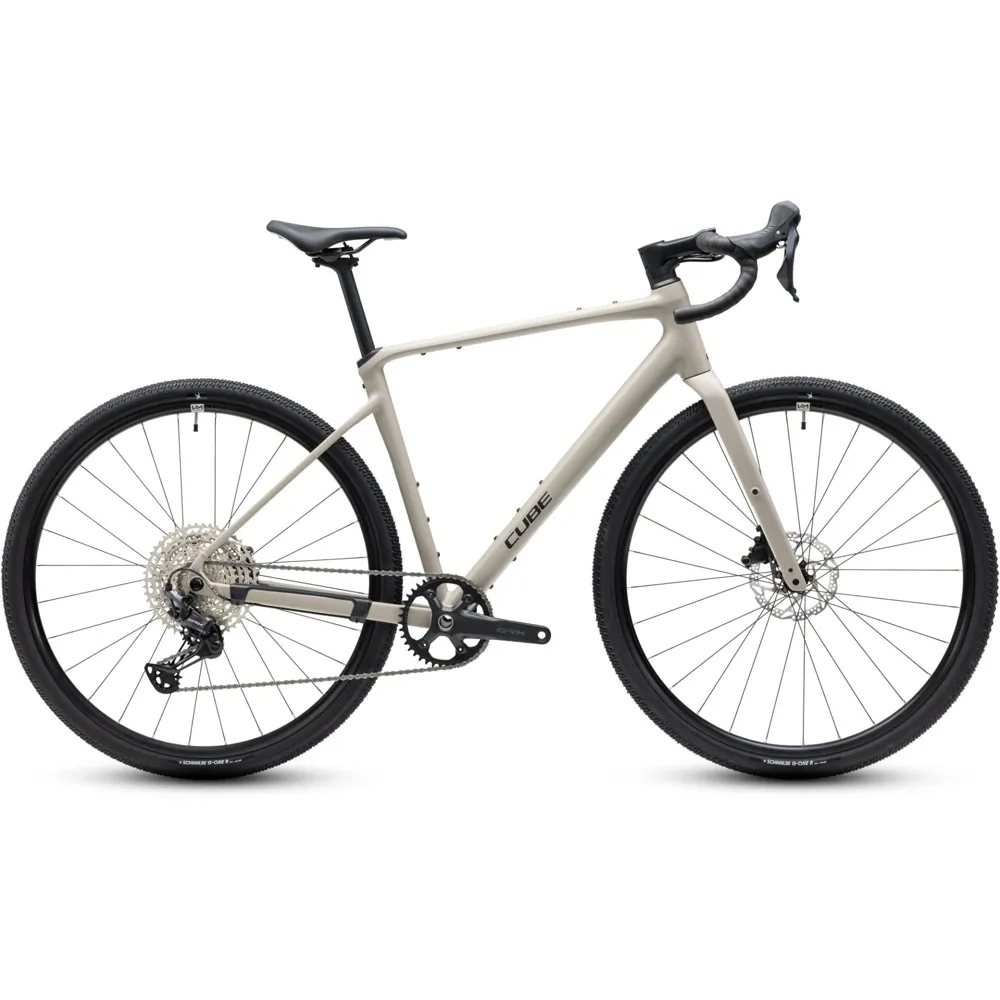 Cube Nuroad EX Gravel Bike in Oatgrey and Black